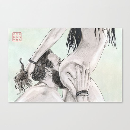 Double Grab Canvas Print