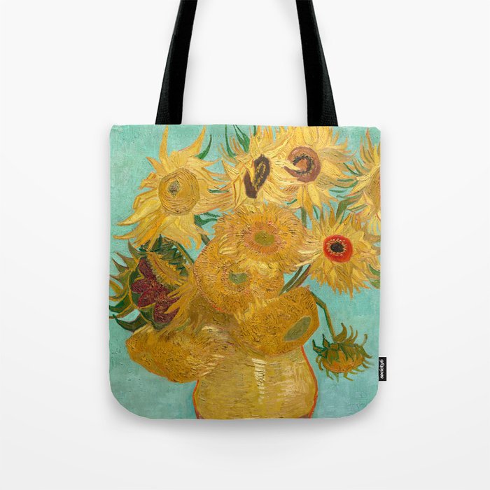 Sunflowers Van Gogh Tote Bag - Vintage Art Tote Bag