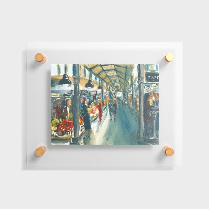 San Miguel Market Madrid Spain Floating Acrylic Print