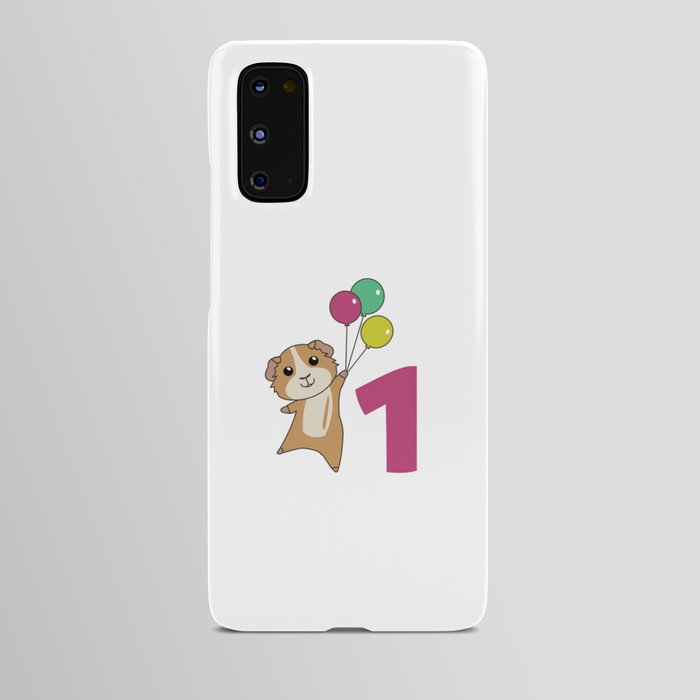 Guinea Pig First Birthday Balloons Android Case