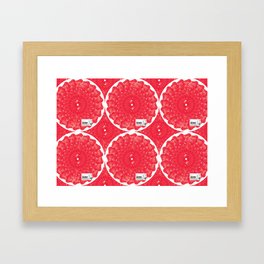 Shabu-Shabu Finland (pattern)- MimeticMaps Framed Art Print