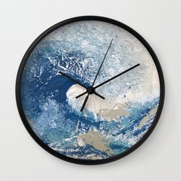 The Great Wave Abstract Ocean Wall Clock