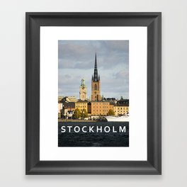 STOCKHOLM Framed Art Print