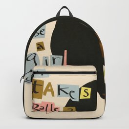 it takes balls 2 be a girl Backpack | Painting, Curated, Typography, People, Love 