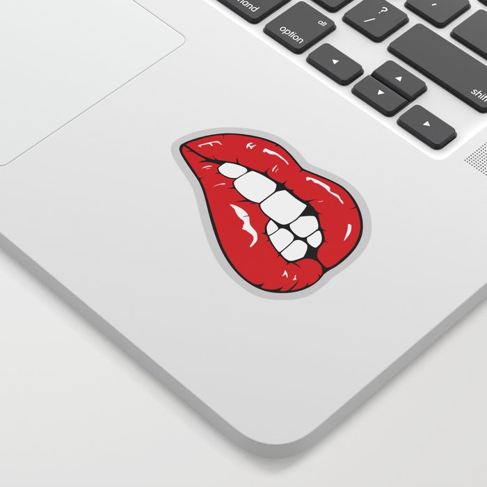 Red Lips Pop art Sticker