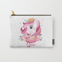 Gia Name Unicorn, Birthday Gift for Unicorn Princess Carry-All Pouch