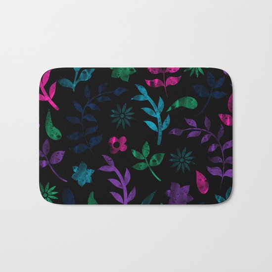 Seamless Flower Pattern III Bath Mat