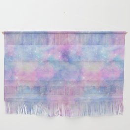 Pink Blue Universe Painting Wall Hanging