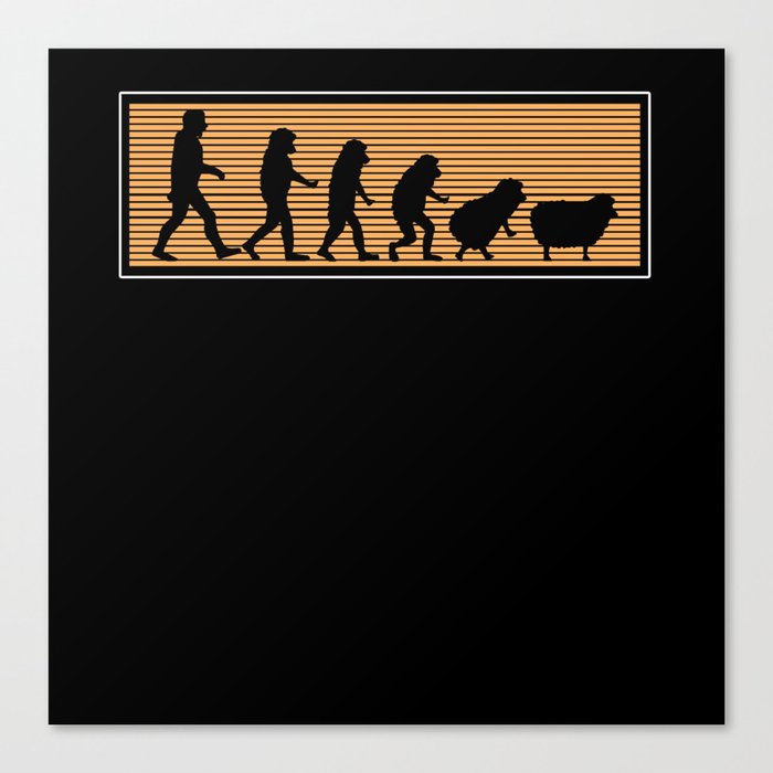 Funny Novelty Conspiracy Sheeps Are People Human Canvas Print