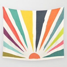 Rainbow ray Wall Tapestry