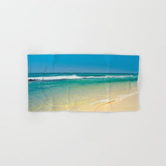 maui beaches into the blue Hand & Bath Towel