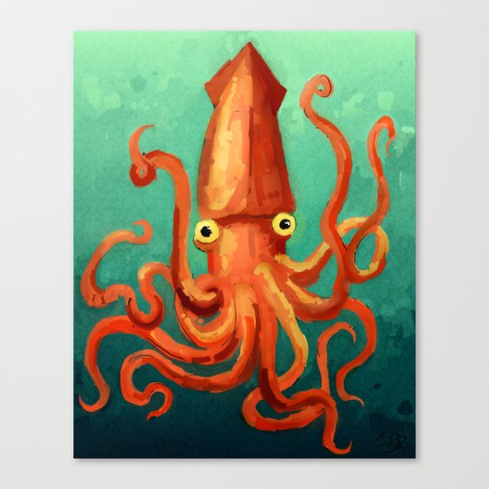 Giant Squid Canvas Print
