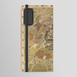 Map of Moscow Vintage Pictorial Map Android Wallet Case