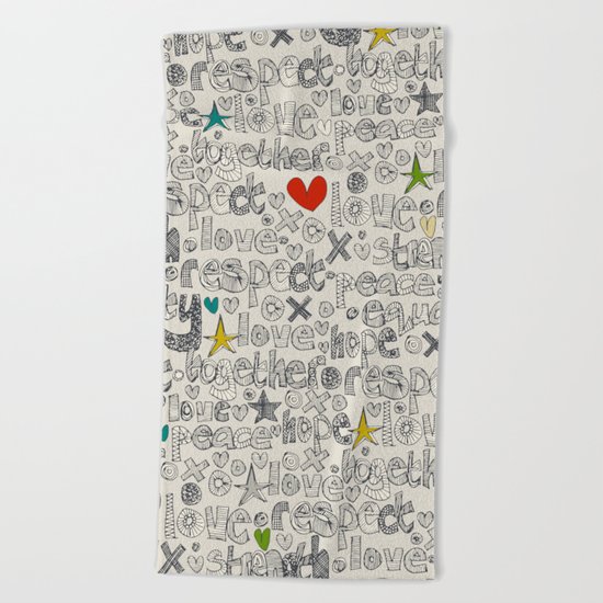 respect Beach Towel