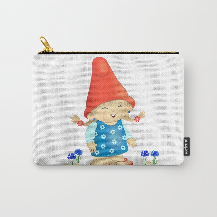 garden gnome little Girl Carry,All Pouch by dina72