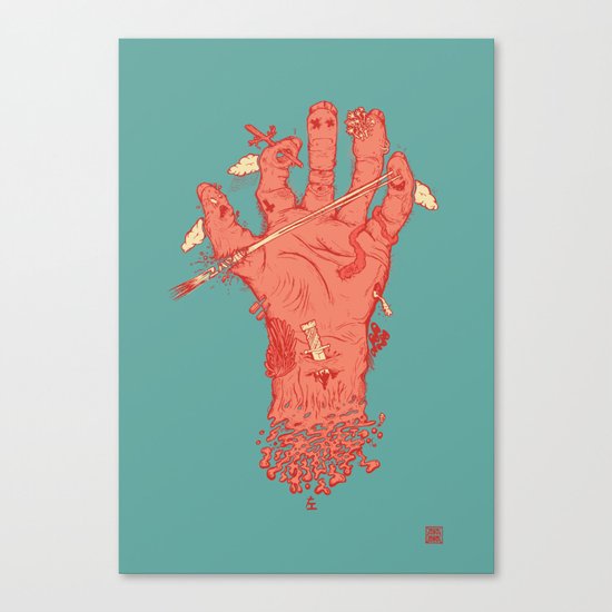 Left Hand Canvas Print