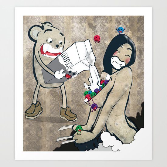 Breakfast (Morning Wood) Art Print