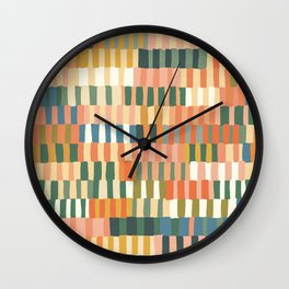 Pastel Mosaic #2 Wall Clock