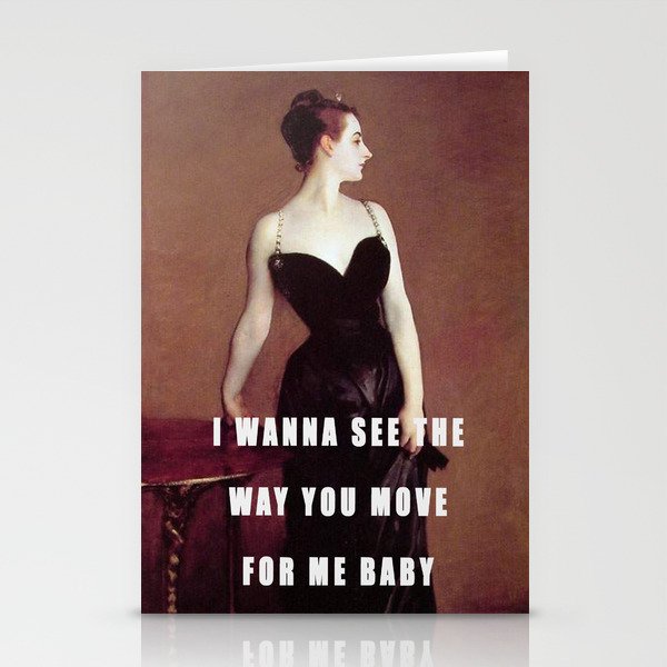 Madame X in a Black Dress Stationery Cards