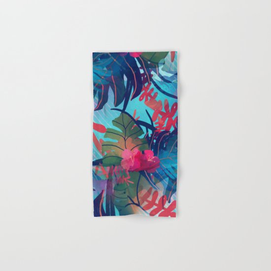 Tropical Blues Hand & Bath Towel