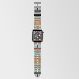 Native American Indian Tribal Mosaic Rustic Cabin Pattern Apple Watch Band