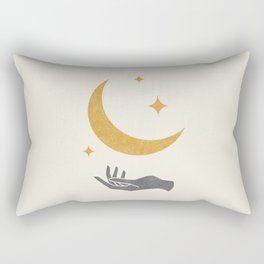 Moonlight Hand Rectangular Pillow