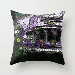 ridin' purple Throw Pillow