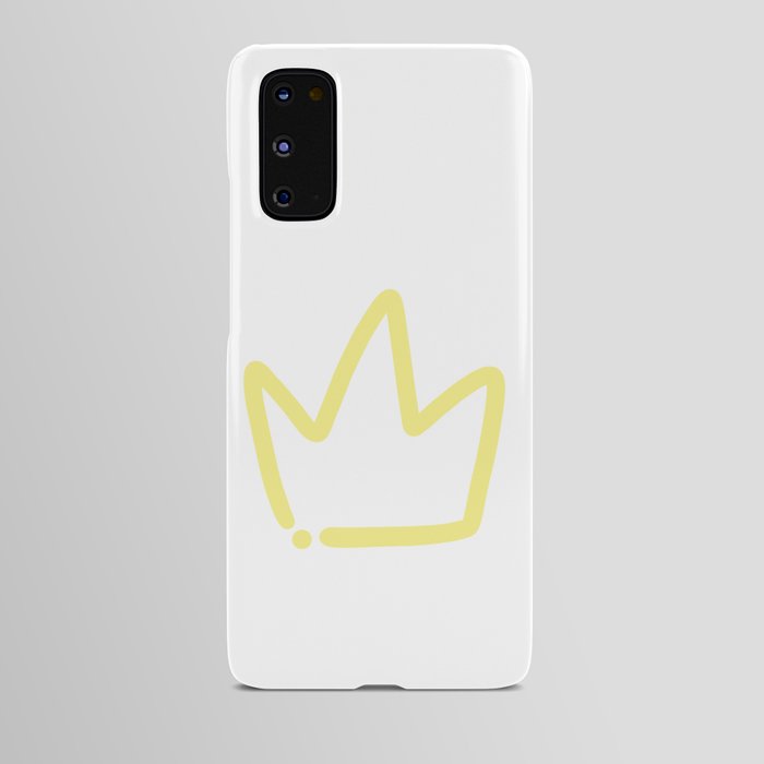 Yellow Crown Logo. Android Case