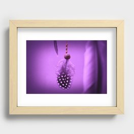 Feathered Pink Recessed Framed Print