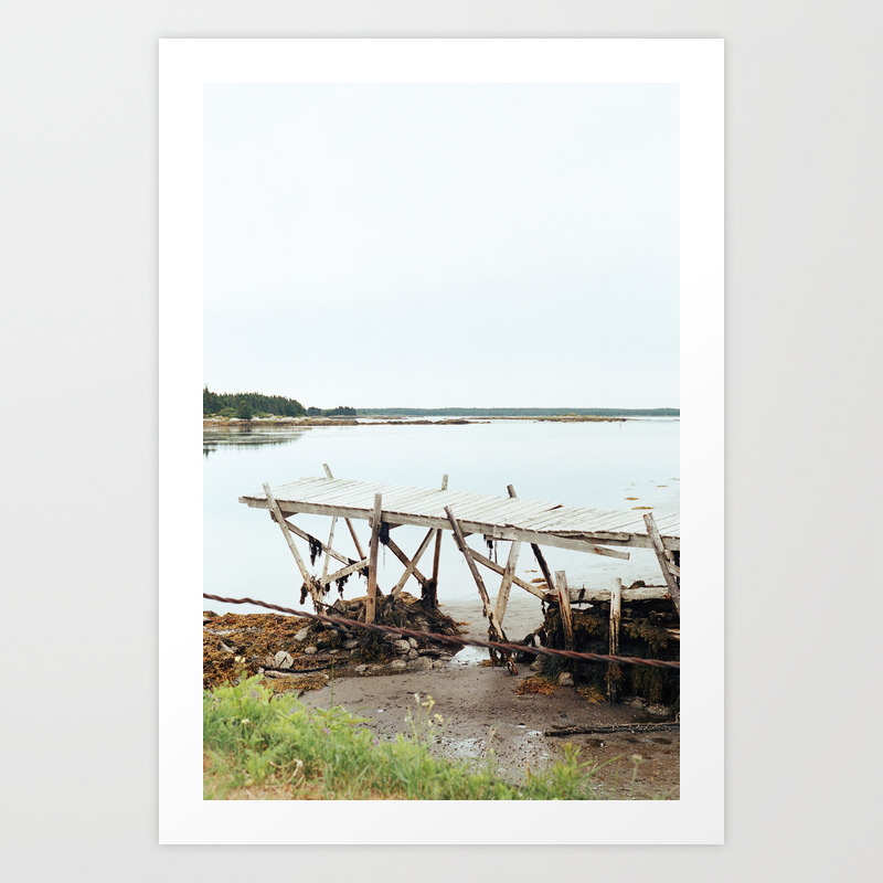Wallpaper Rickety Dock Nova Scotia Beach Poster Beach Coastal Wall Art Free