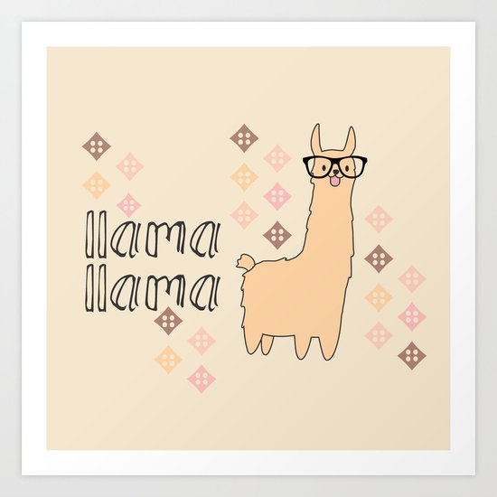 llama llama Art Print