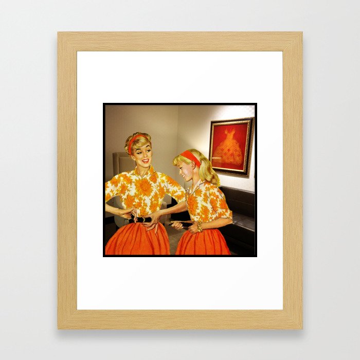 Daughter and Her Narcissistic Mother Framed Art Print