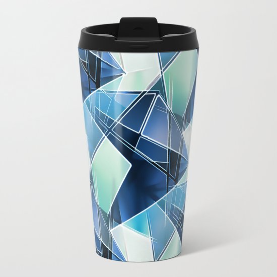 Iced Geometric Travel Mug