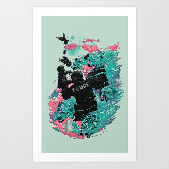 Wolf gang Art Print