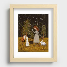 the Woodland friends  Recessed Framed Print
