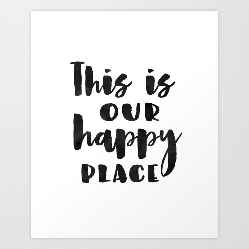 This Is Our Happy Place Printable Welcome Print Entrance Wall