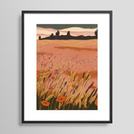 Poppy Field Framed Art Print