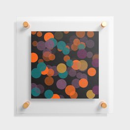Colorful Textured Circles Floating Acrylic Print