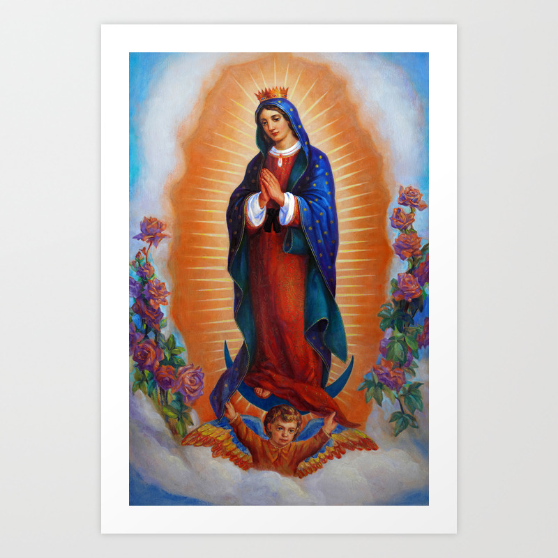 Our Lady Of Guadalupe Virgen De Guadalupe Art Print By