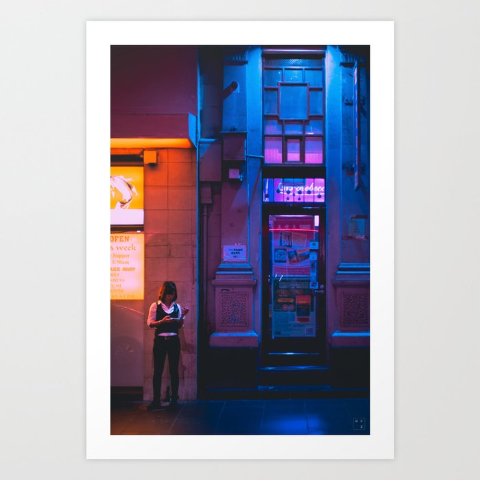 Midnight Break, Chinatown, Melbourne Art Print