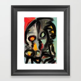 Behind the mask Framed Art Print