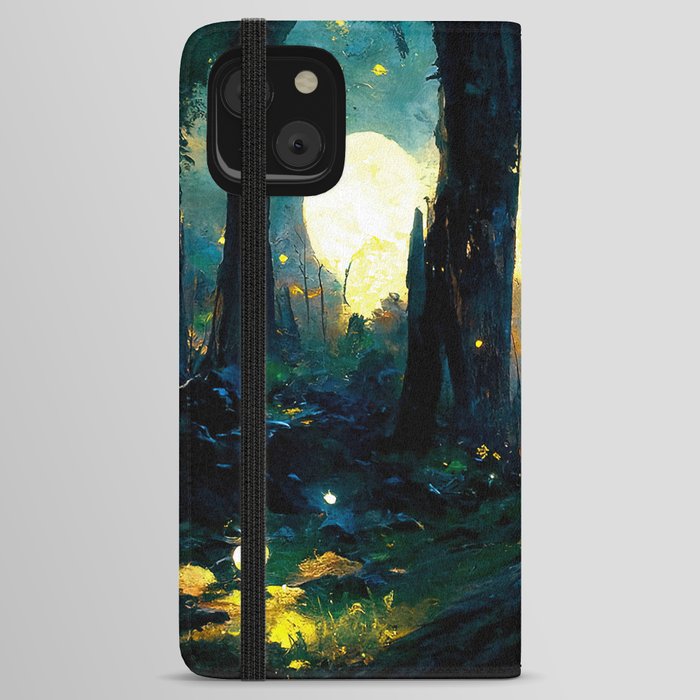 Walking through the fairy forest iPhone Wallet Case