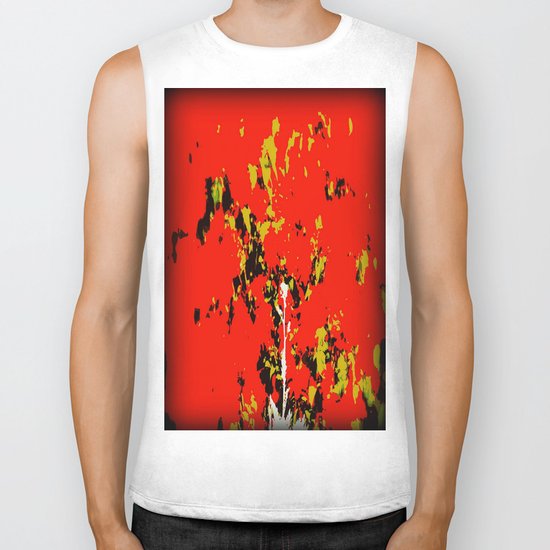 Splash on Red Biker Tank