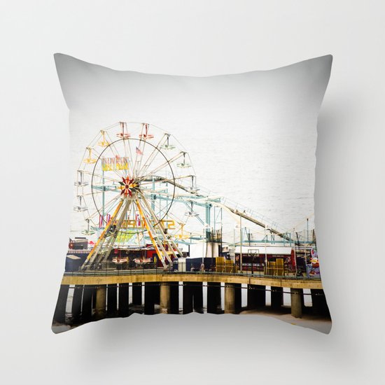 Steel Pier Throw Pillow