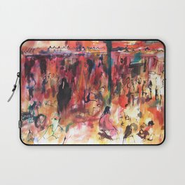 Watercolor of Marrakech market Laptop Sleeve