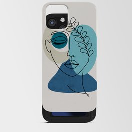 Abstract woman face iPhone Card Case