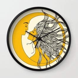 Sun and Moon Wall Clock