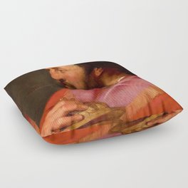Head of One of the Three Kings, Melchior, The Assyrian King by Peter Paul Rubens Floor Pillow
