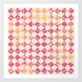 Pink purple purple pink pattern Art Print