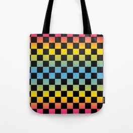 PYB Checkered Gradient1 Tote Bag